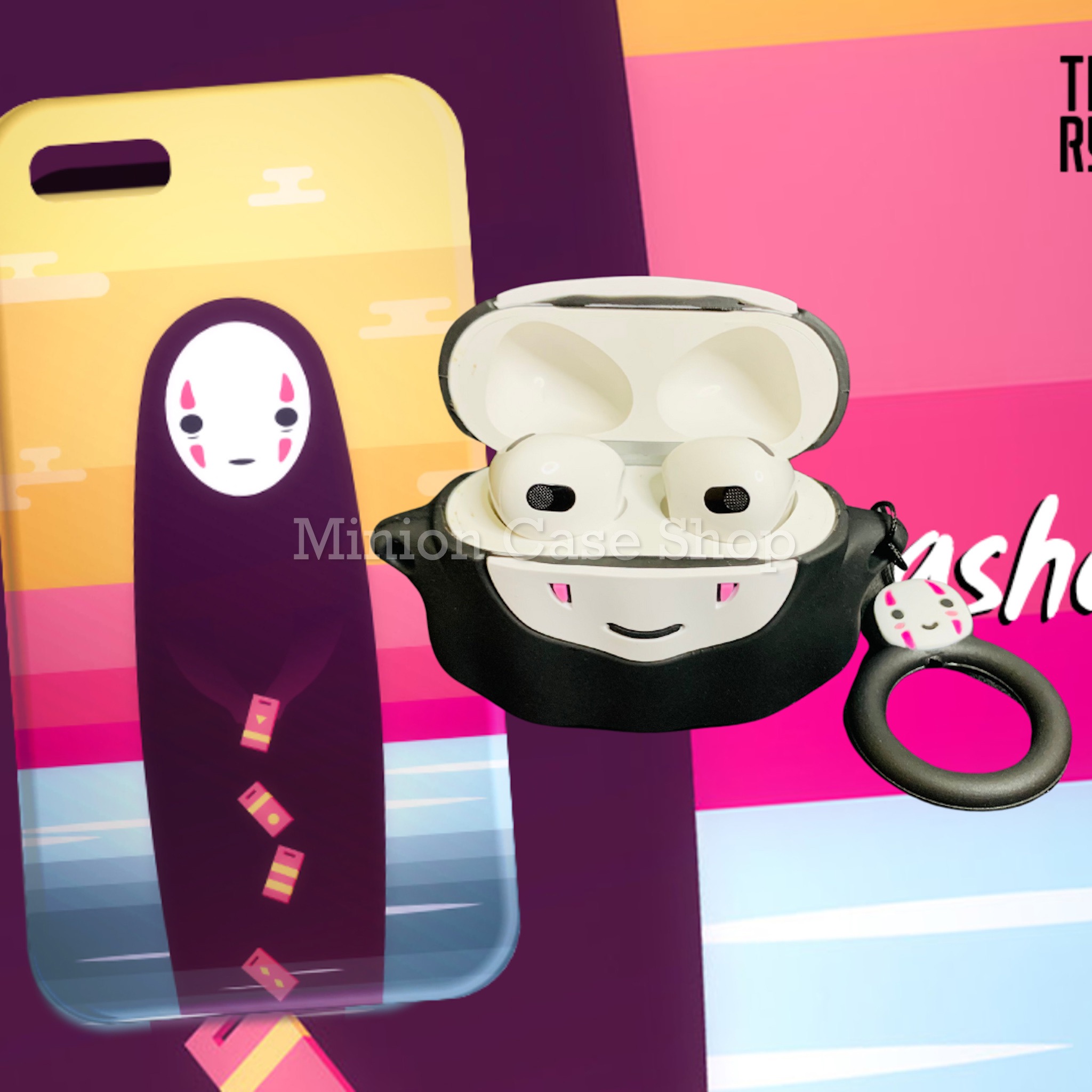Case bảo vệ dành cho Airpods Pro/Pro 2 hình bulldog hồng chất liệu silicon 3d cao cấp