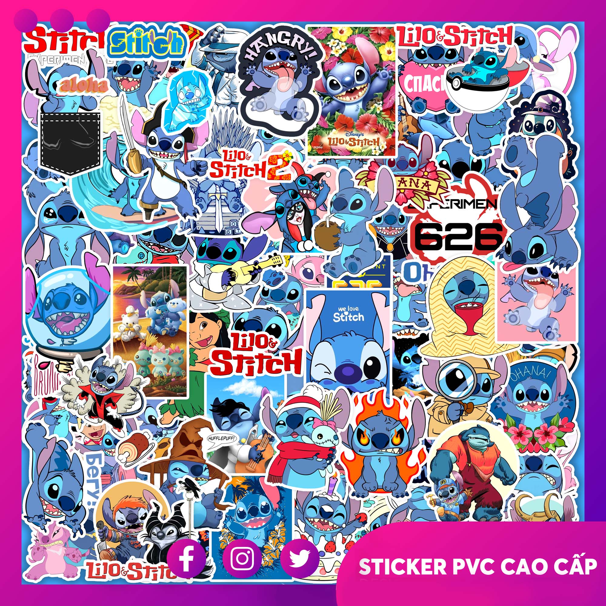 50 Hình Sticker Stitch