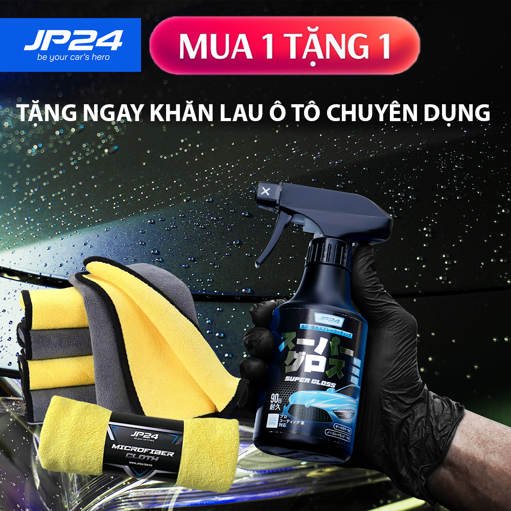 [CHÍNH HÃNG] Chai Xịt Phủ Bóng Sơn Xe Ô Tô Super Gloss JP24 300ml - Nhật Bản