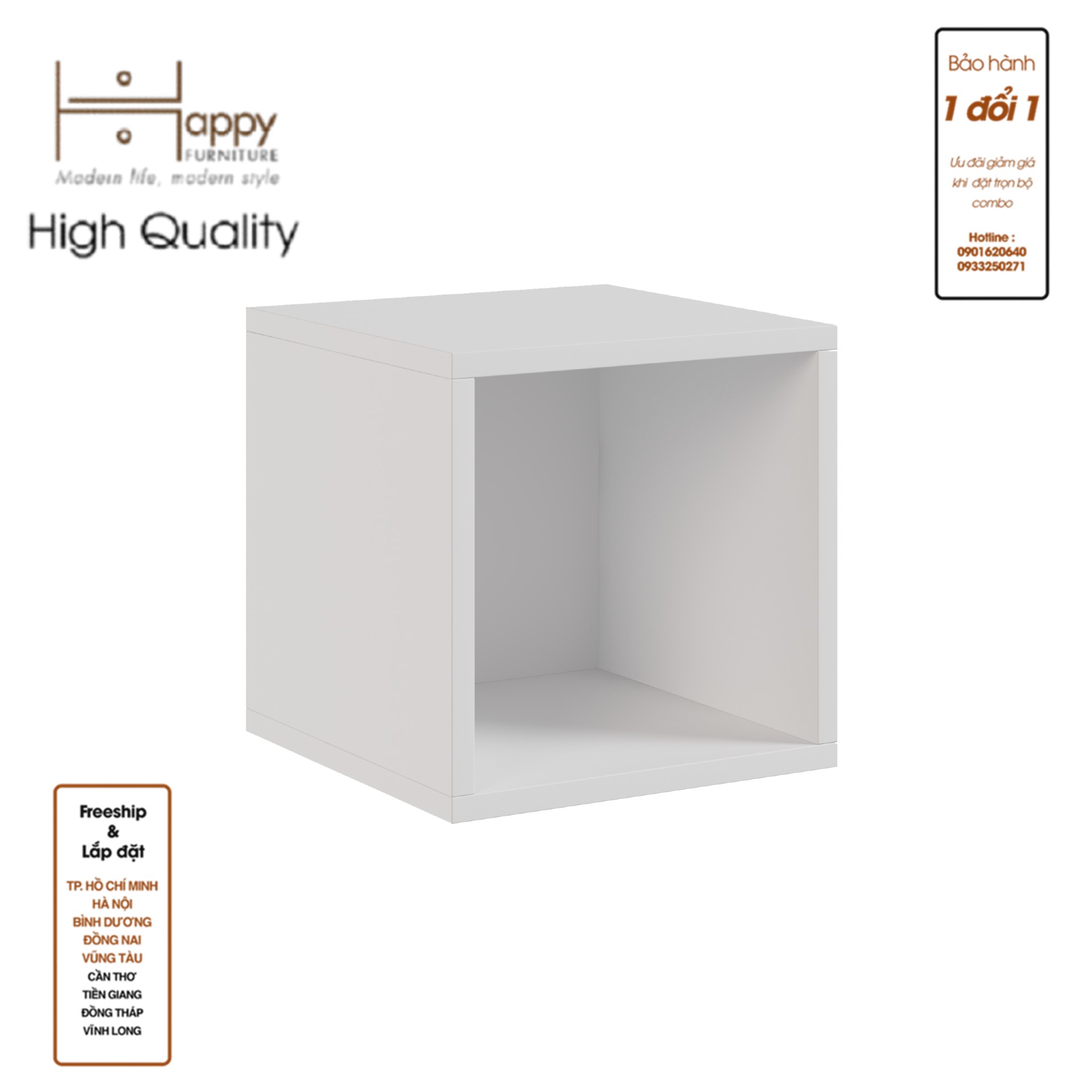 [Happy Home Furniture] ZANE , Kệ trang trí size nhỏ ,30cm x 30cm x 30cm ( DxRxC), KSA_041