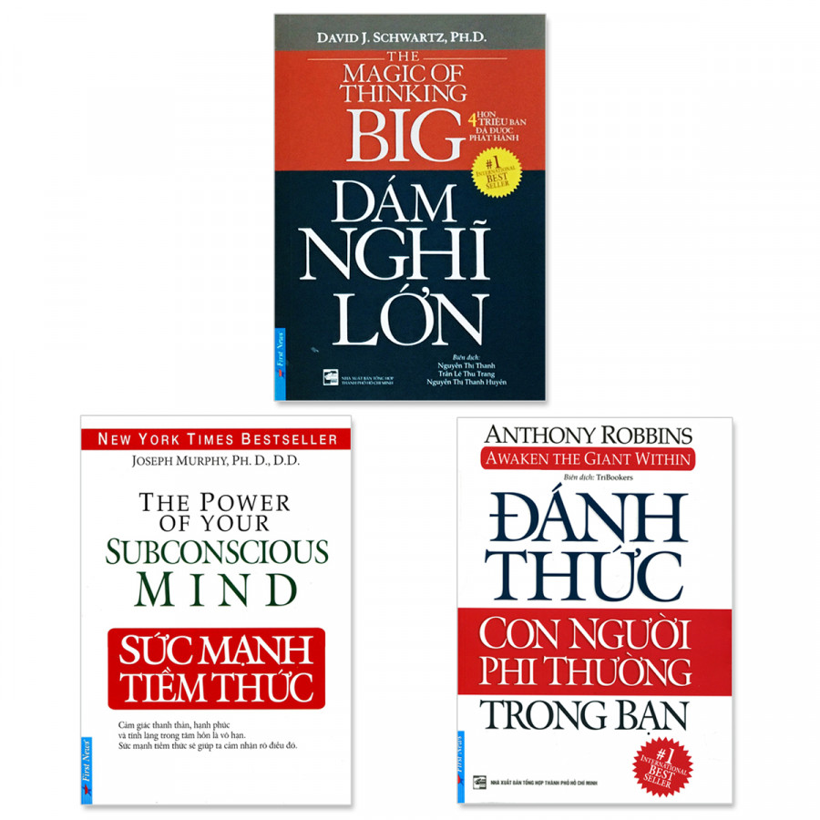 Combo 3 cuốn: Sức Mạnh Tiềm Thức, Đánh Thức Con Người Phi Thường Trong Bạn, Dám Nghĩ Lớn!