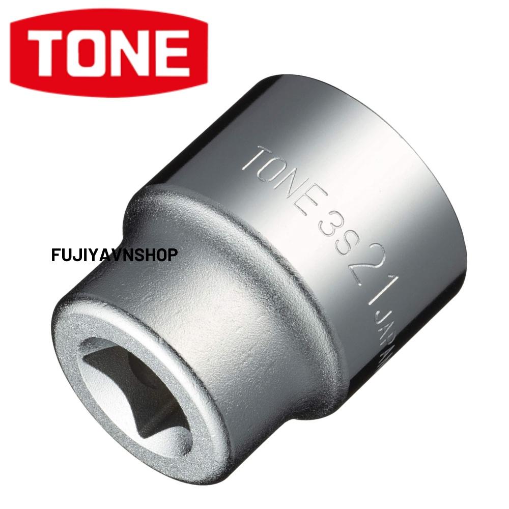 Đầu tuýp 6 cạnh ngắn Tone HP3S-21 ra đầu lục giác 21mm