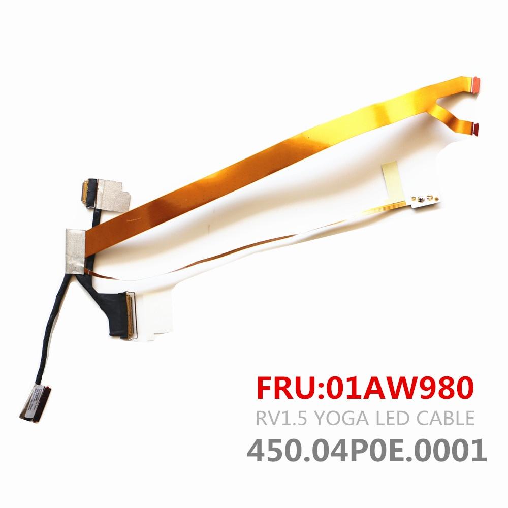 New LCD Cable For Lenovo THINKPAD Yoga X1 01AW979 01AW980 450.04P0E.0001 450.04P0F.0001
