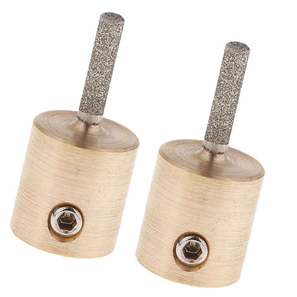 2 PC Kính Màu Máy Xay Đầu Bit Kim Cương Đá Mài Cho Tmark 3.5X0.8 Cm