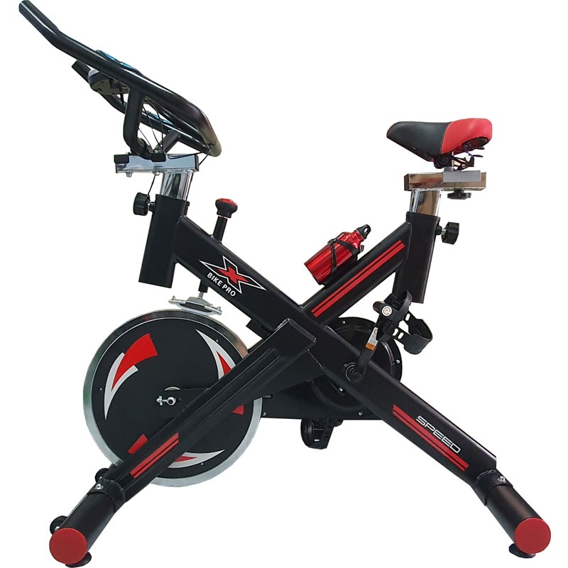 Xe Đạp Tập Thể Dục X BIKE Pro NEW. Mẫu mới khung sườn chắc chắn. Bánh đà đúc chuyển động bằng dây cu doa êm và bền bỉ.