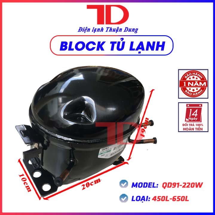 Block Tủ Lạnh QD91 220W từ 450L đến 650L