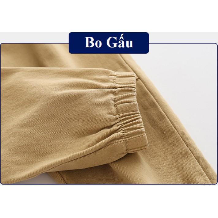 Quần cho bé trai, quần kaki bé trai bo gấu