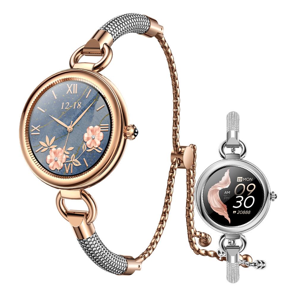 Vận Chuyển Nhanh GT01 Đồng Hồ Thông Minh Mới Nhẫn Nữ Nhịp Tim Huyết Áp Oxy Trong Máu Theo Dõi Giấc Ngủ Thời Tiết Điện Tử Thể Thao Đo Quãng Đường Đi