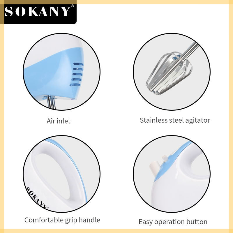 Máy Đánh Trứng  6625 - 6 Mức Tốc Độ, Thanh Khuấy Đôi