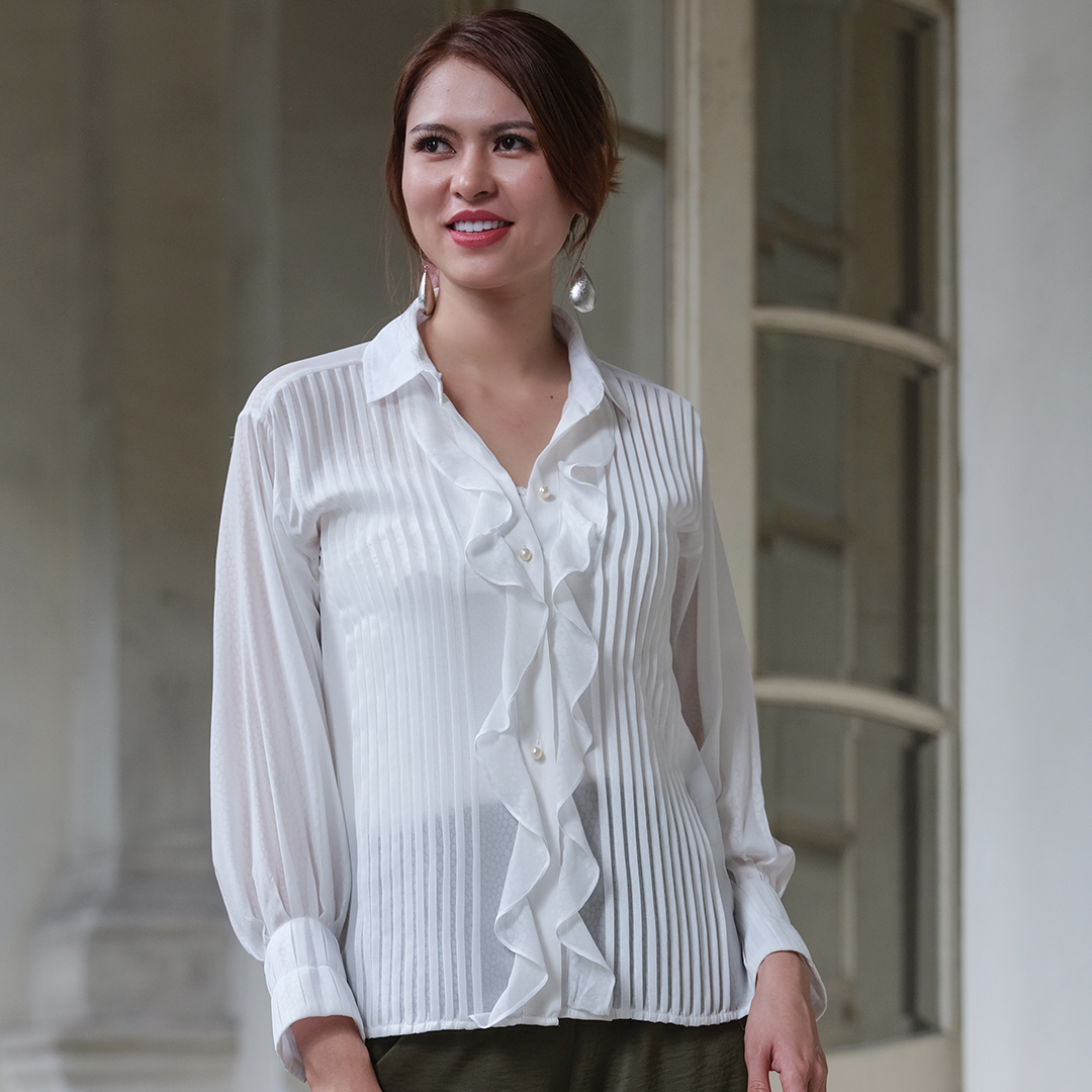Áo Sơ Mi Áo Kiểu Nữ Đẹp Thời trang thiết kế Hity TOP119