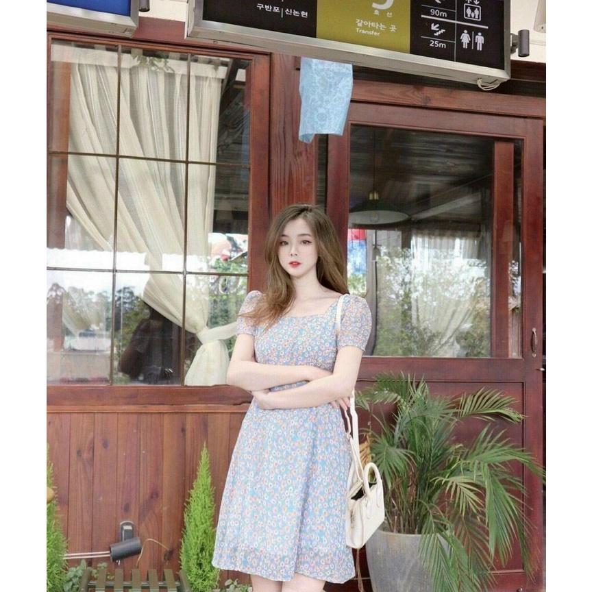 Đầm Hoa Nhí Basic Đơn Giản, Nhẹ Nhàng, Xinh Xắn