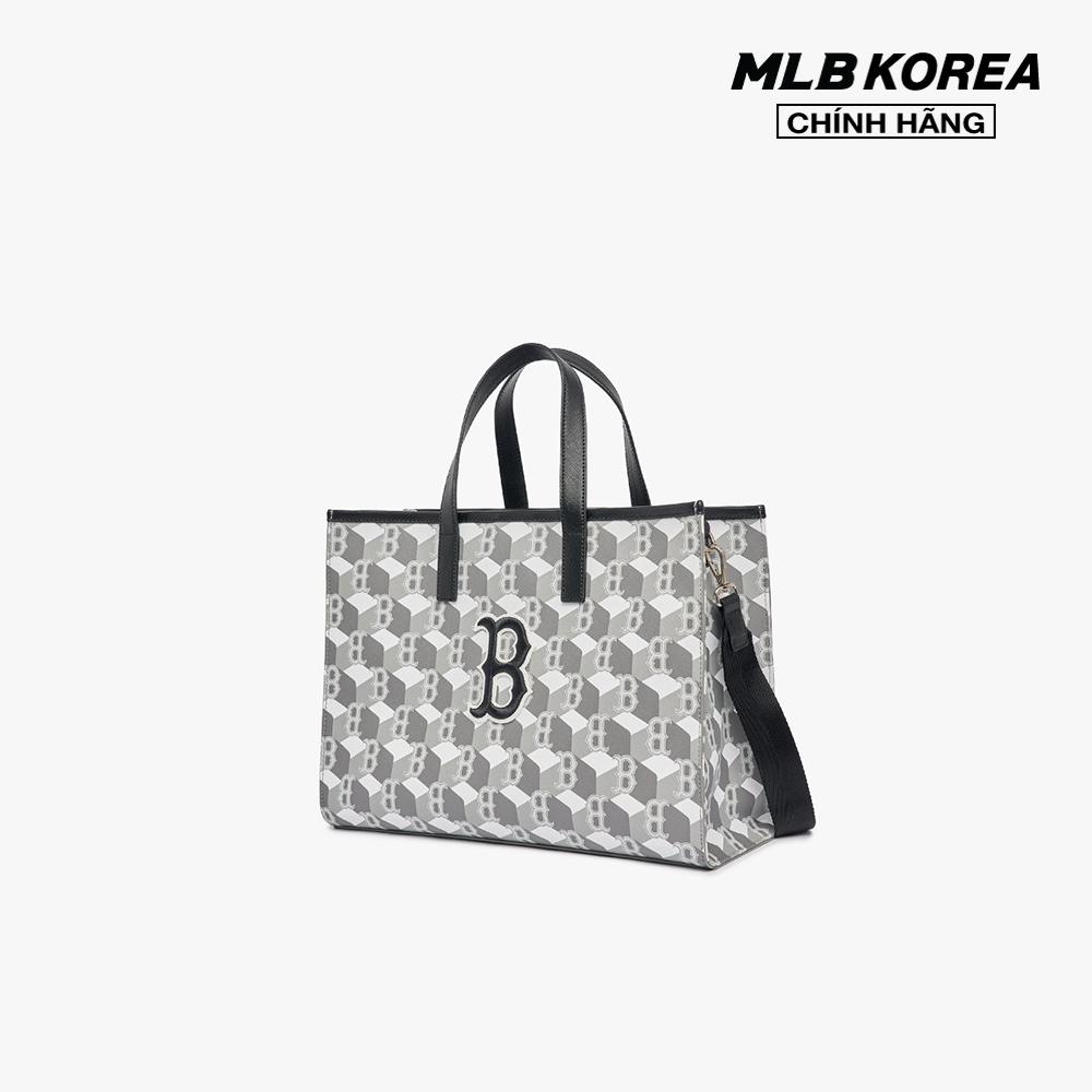 MLB - Túi xách chữ nhật Cube Monogram Medium 3AORM042N-43GRS