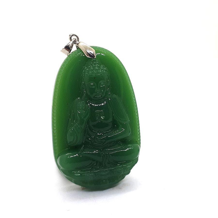 Mặt dây nam Bạc Quang Thản khắc ngài ADIDA móc bạc đơn giản, có nhiều màu để lựa chọn.