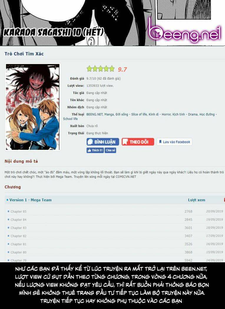 trò chơi tìm xác - karada sagashi chapter 87 20