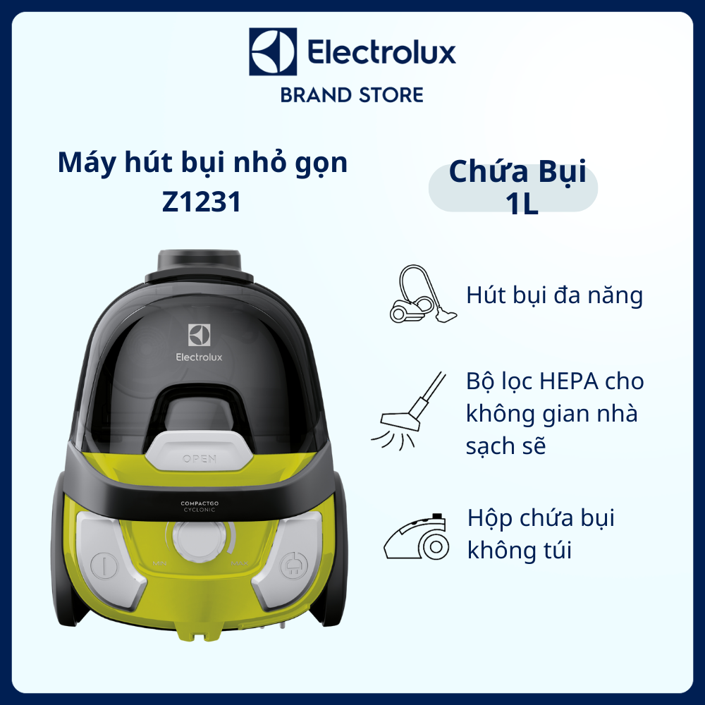 Máy hút bụi nhỏ gọn Electrolux Z1231 Hút bụi đa năng