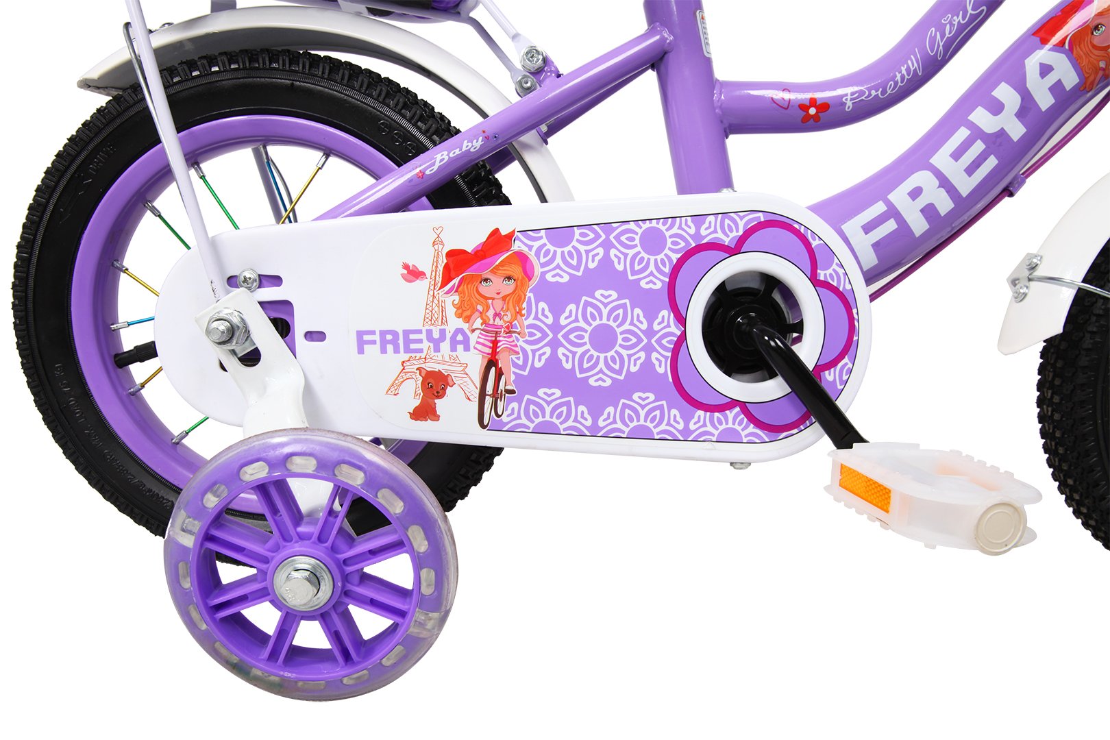Xe đạp trẻ em cao cấp, xe đạp cho bé gái Baby Freya, xe đạp cho bé từ 3-9 tuổi