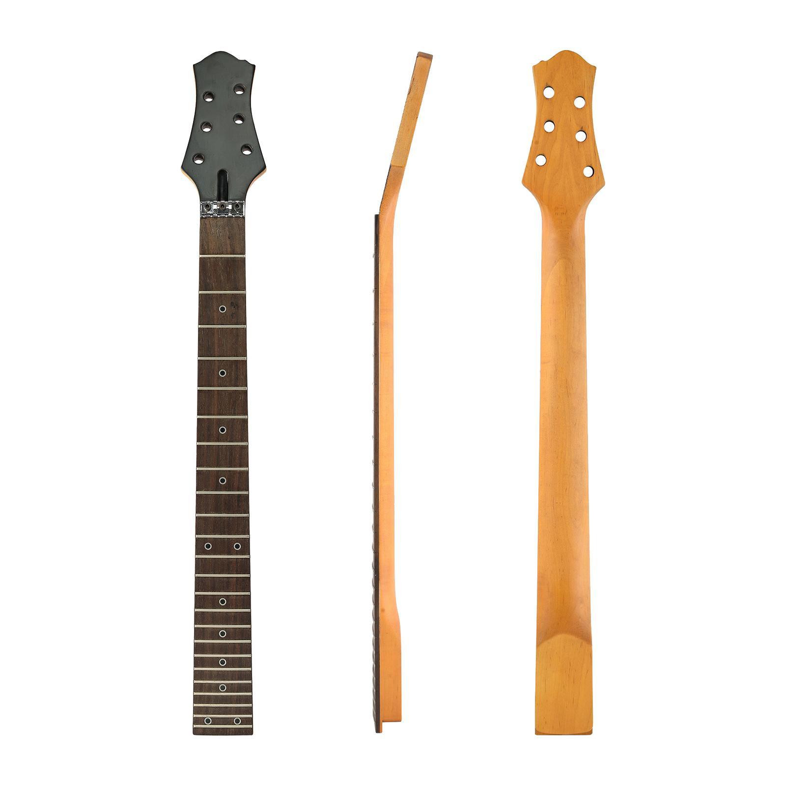Electric Guitar Neck Replacements, 24 Frets Electric Guitar neck Rosewood Fretboard for Electric Guitar DIY Parts