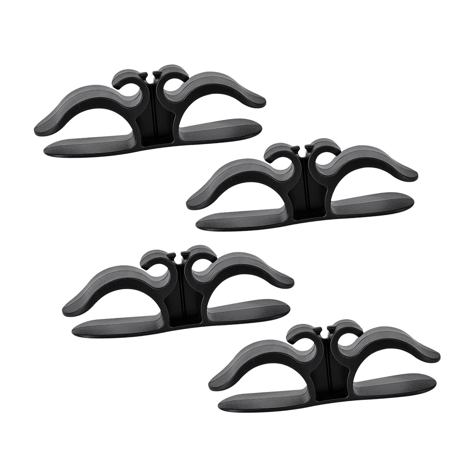 4 Pieces Cable Organizer, Wall Cables Management, Wall Mounted Wire and Cords Holder, USB Cable Organizer Holder