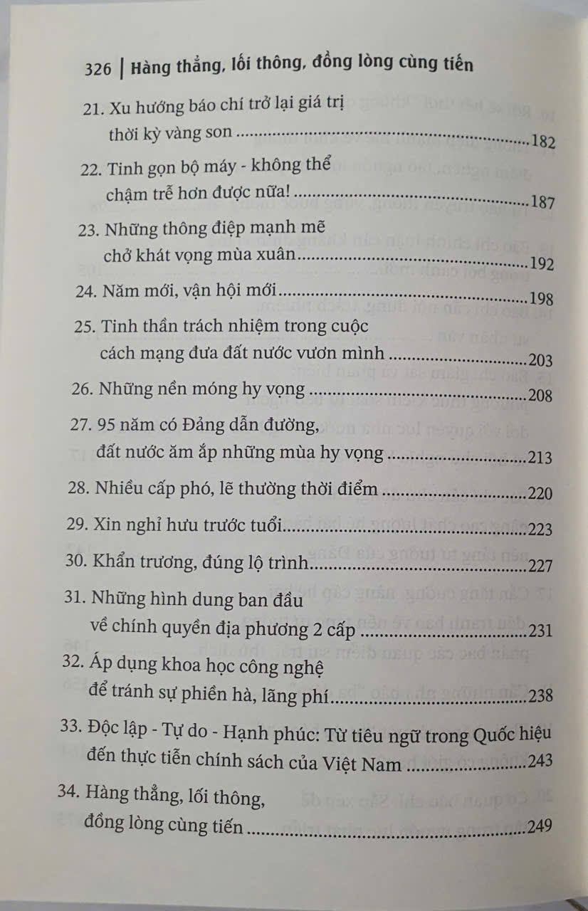 Hàng Thẳng Lối Thông Đồng Lòng Cùng Tiến