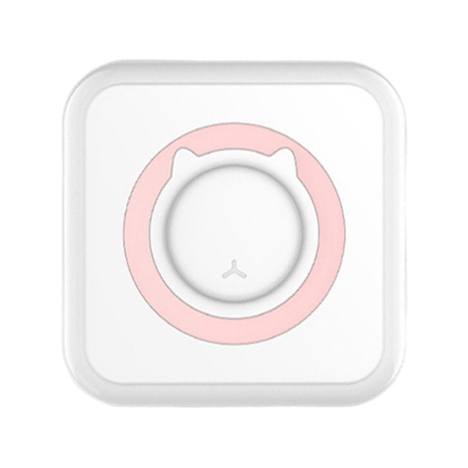 Bluetooth Cute Mini Label Sticker Receipt Thermal Printing Pink