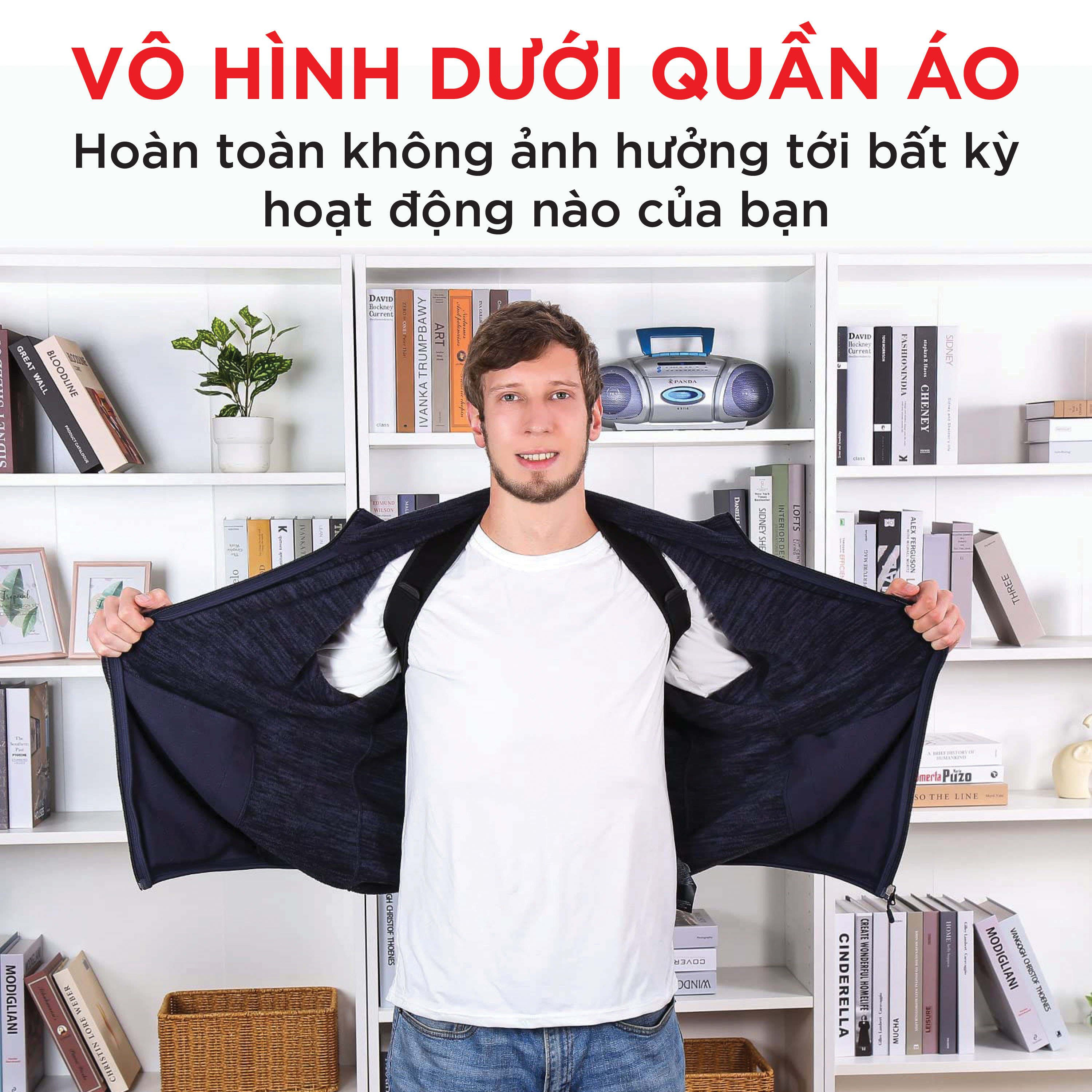 Đai Chống Gù Lưng GENKY Cho Nam Nữ Trẻ Em, Định Hình Cột Sống, Giảm Đau Lưng, Hỗ Trợ Cổ Và Vai, Chống Cong Vẹo Cột Sống - Hàng Chính Hãng