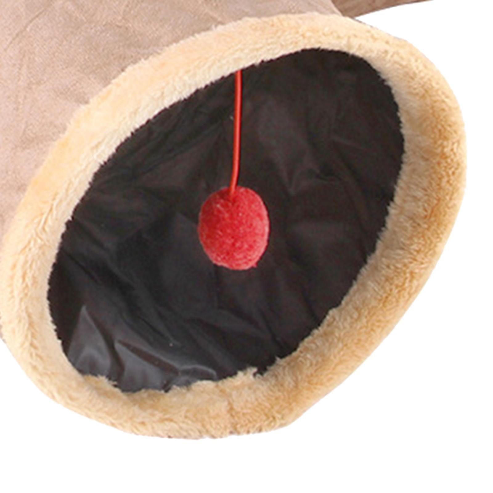 Cat Tunnel Collapsible 3 Way Tunnel Ball Kitty Tunnel Pet Toys Hole Toy