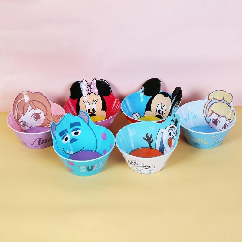 Bát ăn cho bé hàng DlSNEY . hình hoạt hình . nhựa melamine an toàn