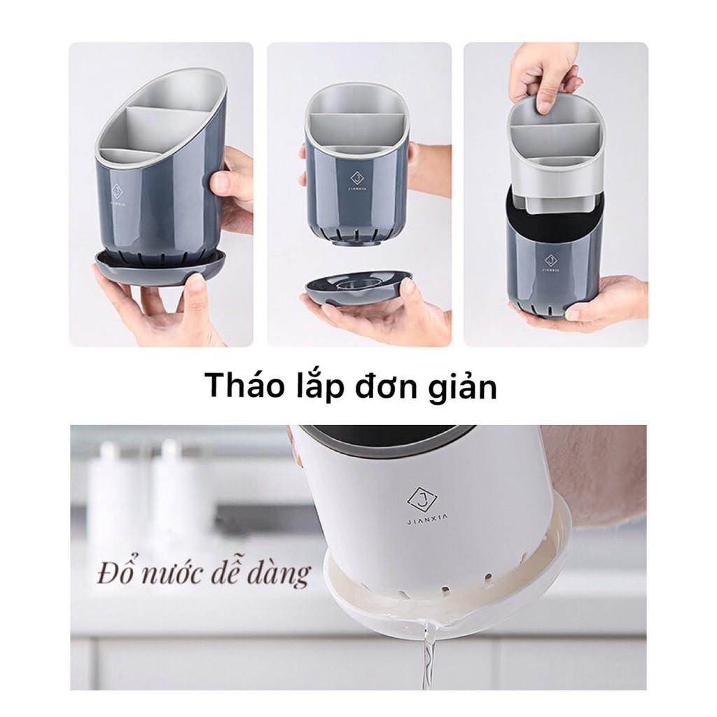 Kệ dán tường, ống đũa, kệ để đồ phòng bếp, kệ để đồ nhà bếp phong cách hiện đại, kệ nhựa