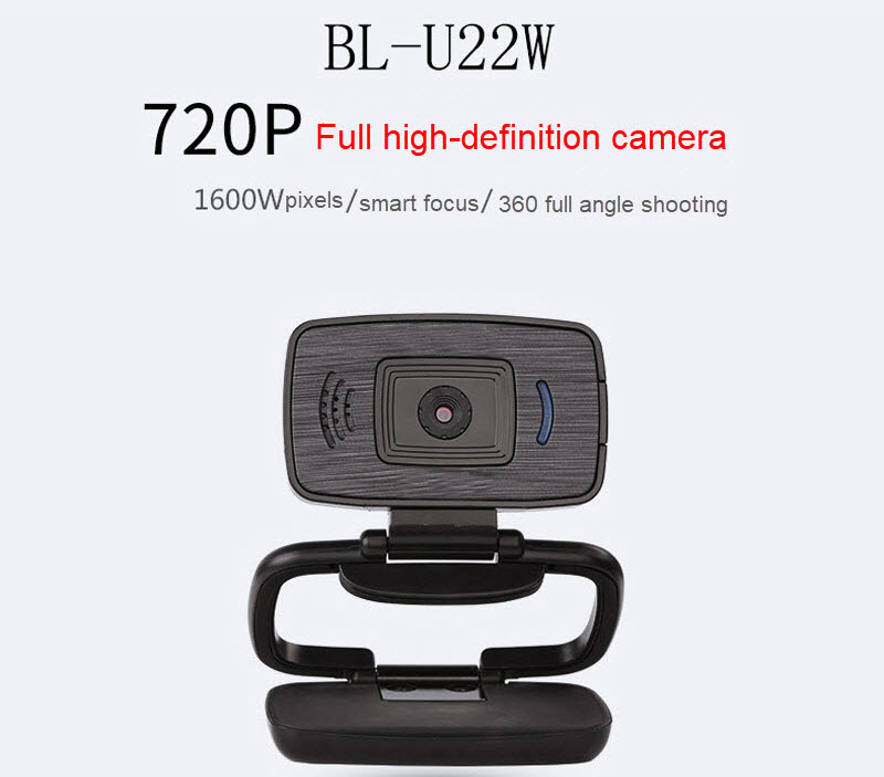 Tặng Đèn LED Trợ Sáng - Webcam học Online cho máy tính AEBell BL-U22W - Webcam kèm mic chuyên dụng cho học trực tuyến