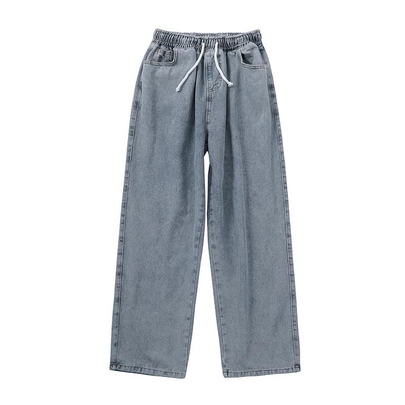 Quần baggy jean đen nam ống suông rộng vải jeans bò cao cấp Hot 2022