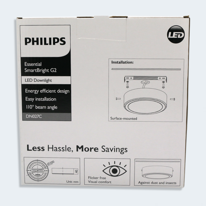 Hình ảnh Đèn LED tròn Lắp Nổi Philips DN027C 