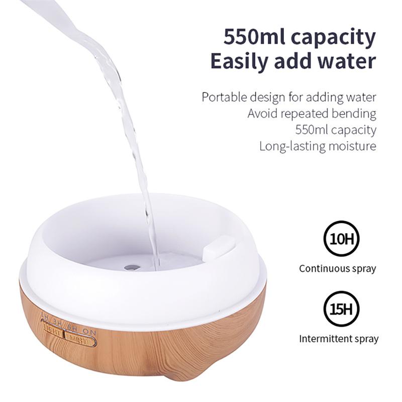 550 Xông Tinh Dầu Khuếch Tán Nhà Máy Tạo Độ Ẩm Không Khí Siêu Âm Essenti Dầu Perfum Máy Lọc Không Khí Điều Khiển Từ Xa Văn Phòng Máy Lọc Không Khí