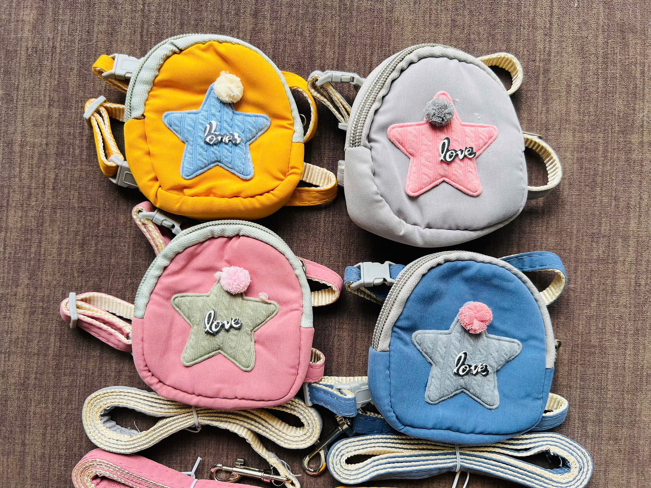 DÂY DẮT DÂY XÍCH BALO NGÔI SAO THÚ CƯNG DÀI 120CM TỪ 0.5-3KG DÀNH CHO THÚ CƯNG CHÓ MÈO