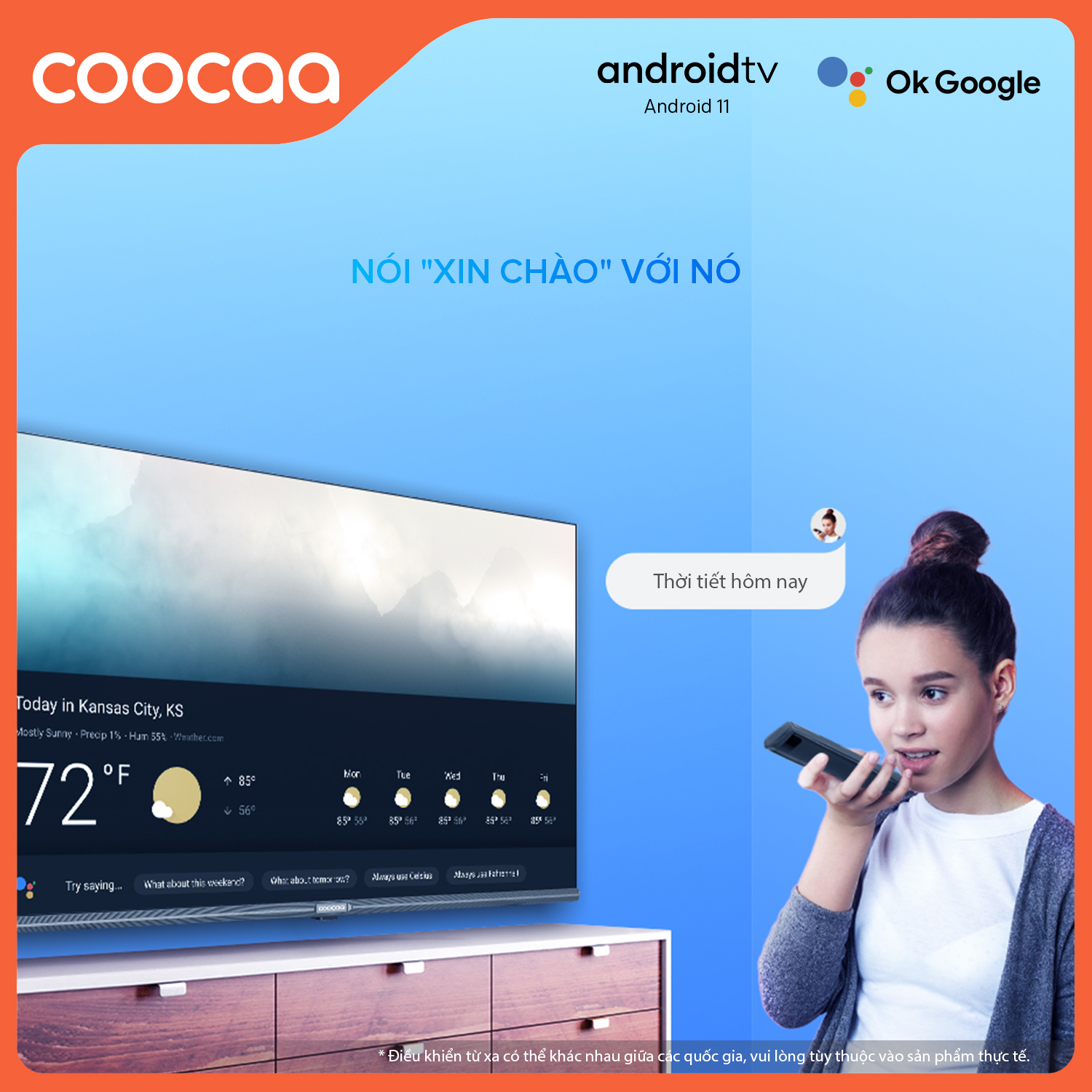 SMART TV Coocaa 40 inch - Android 11 TV Wifi Viền mỏng - Model 40S7G - Hàng chính hãng