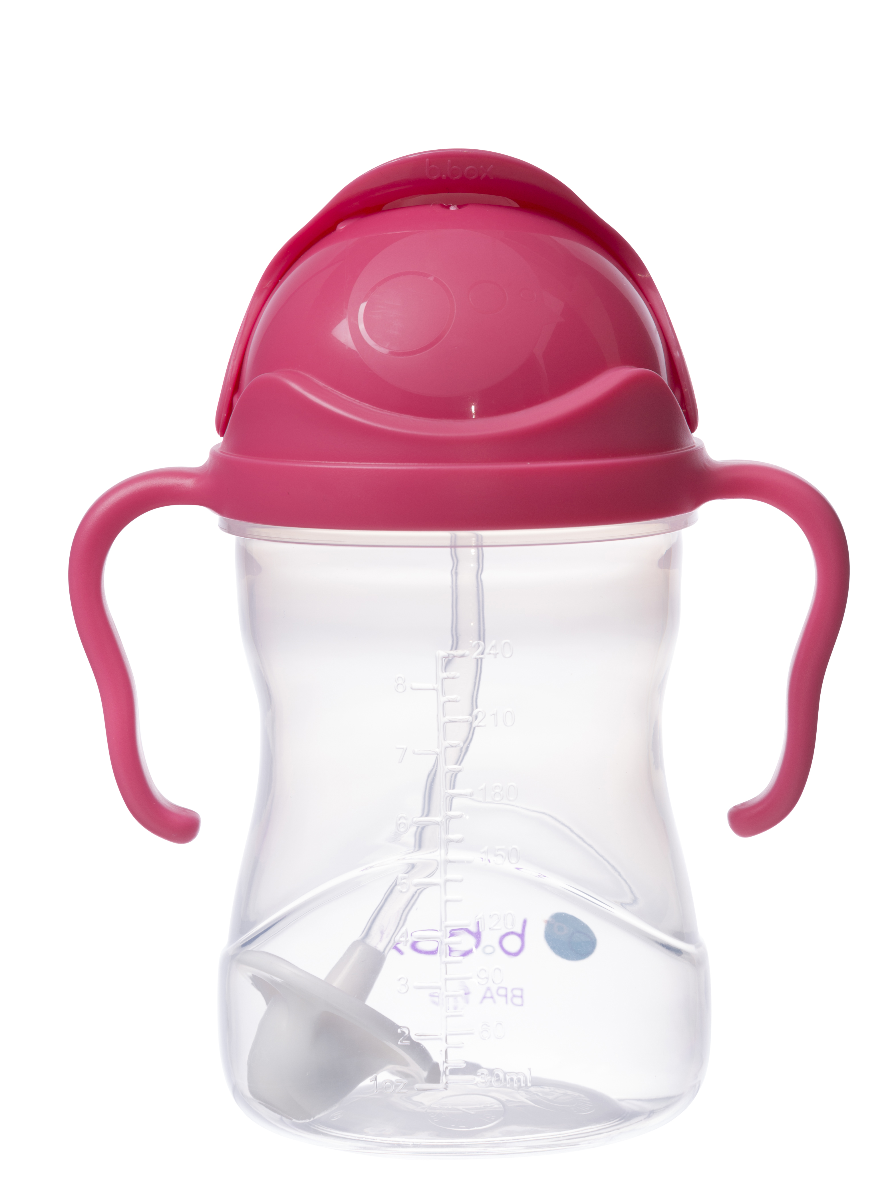 B.box Disney Bình nước 360 độ cho bé tập uống nước 240ml - Hồng Dâu