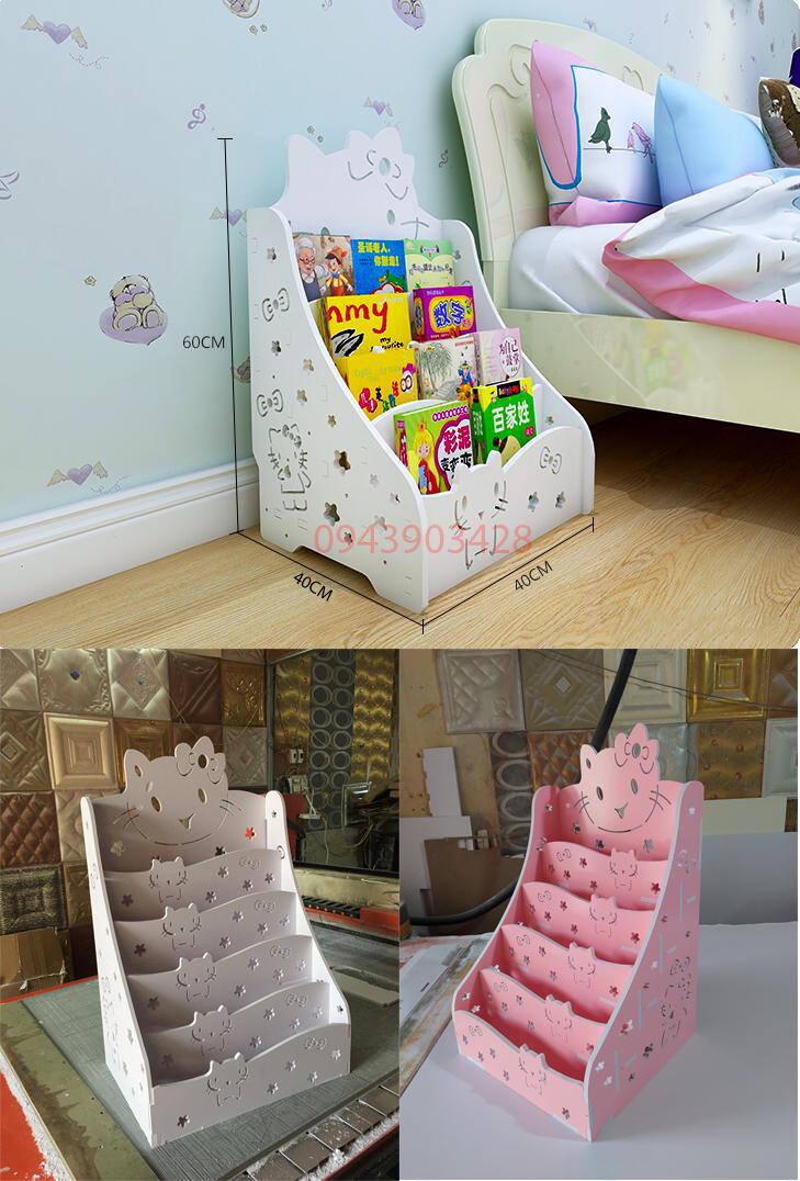 Kệ sách Kitty đựng đồ đa năng