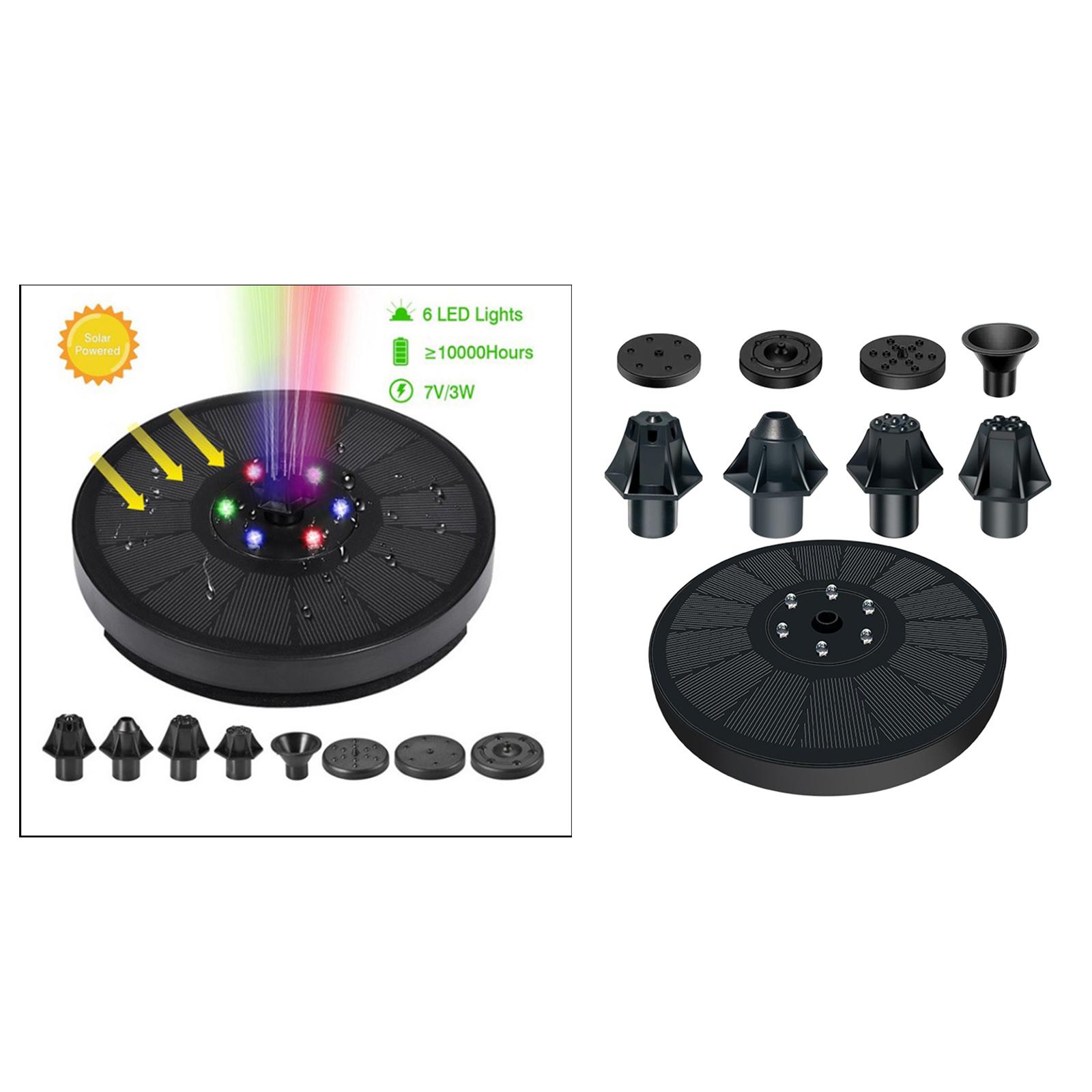 3W Upgraded Solar Floating Fountain for Bird Bath Pool