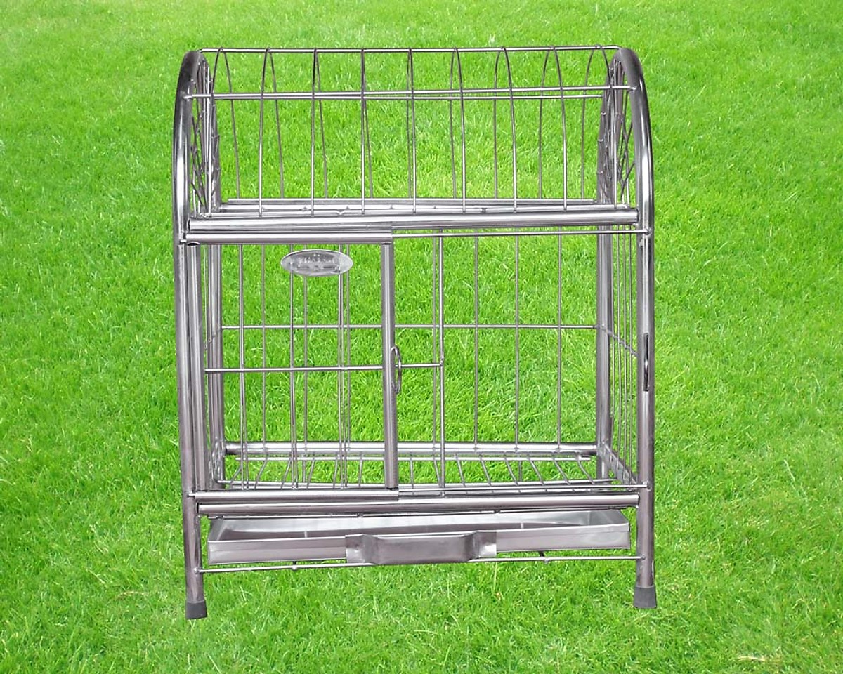 Chuồng chó mèo inox mái vòm và mái vuông