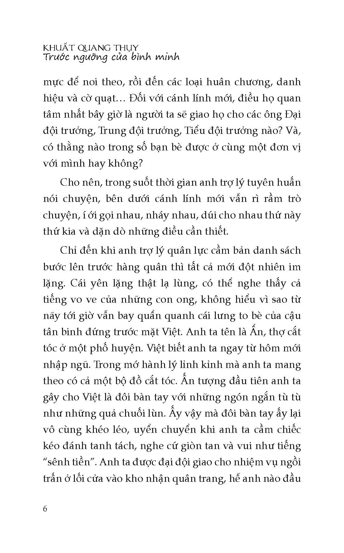 Trước Ngưỡng Cửa Bình Minh
