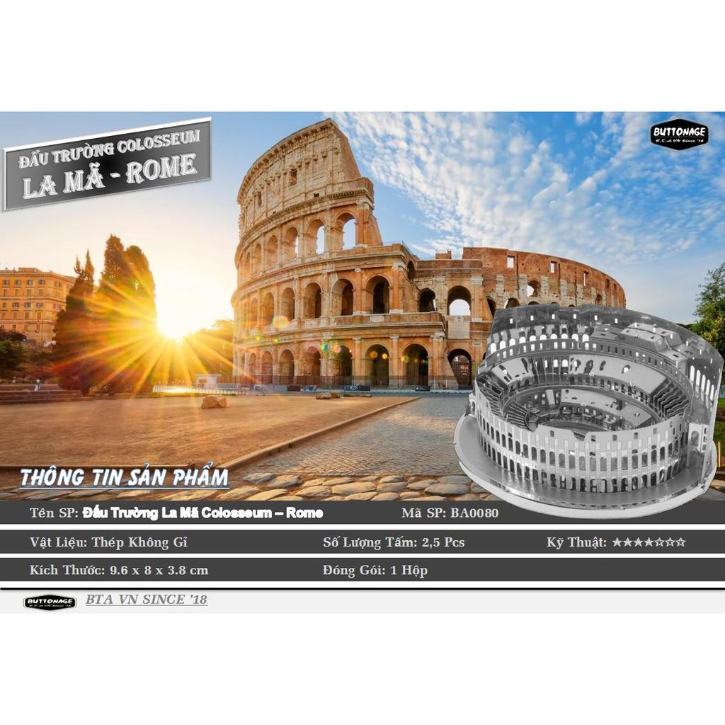 Mô Hình Lắp Ráp 3d Đấu Trường La Mã Colosseum - Rome