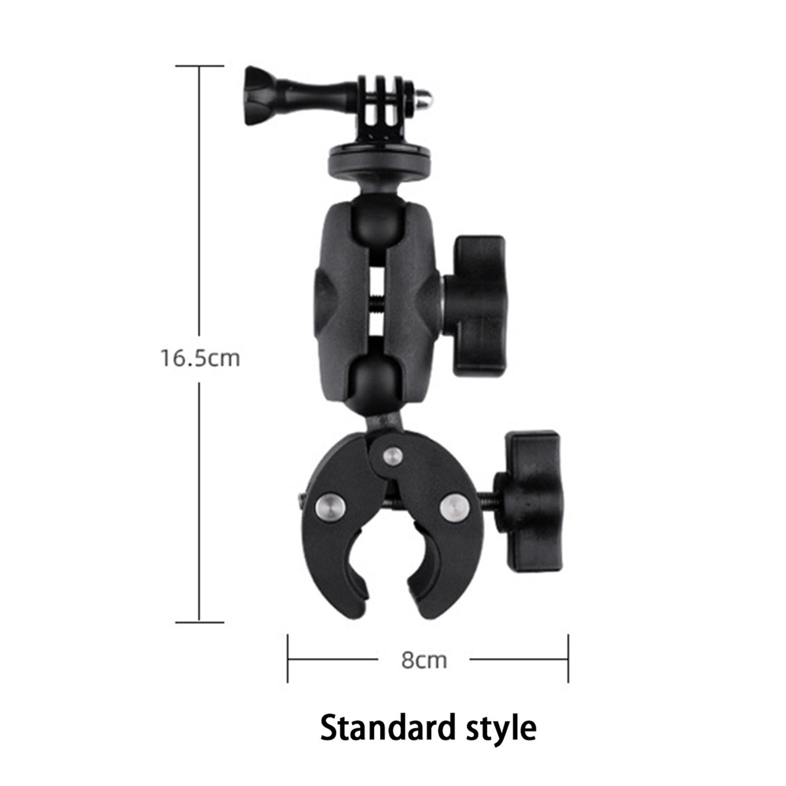 Motorcycle Handlebar Camera Mount 1/4 360 Degree Rotary