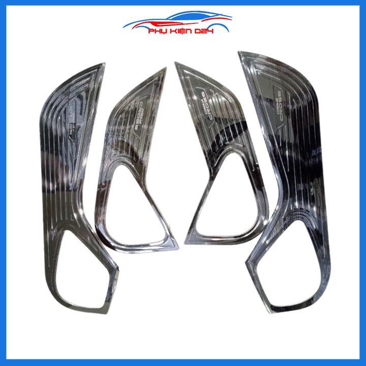 Bộ ốp tapli Corolla Cross 2020-2021-2022 vân Titan chống xước va đập khi mở cửa và làm đẹp xe