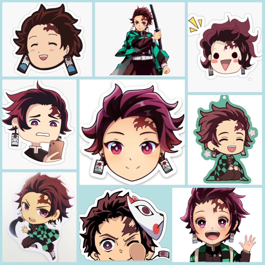 Sticker Kamado Tanjirou-Kimetsu no Yaiba Set 30