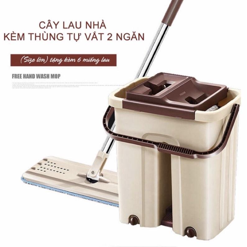 BỘ LAU NHÀ 2 NGĂN TỰ VẮT MYSUTA ( SIZE LỚN 35 x 23 x 39 cm