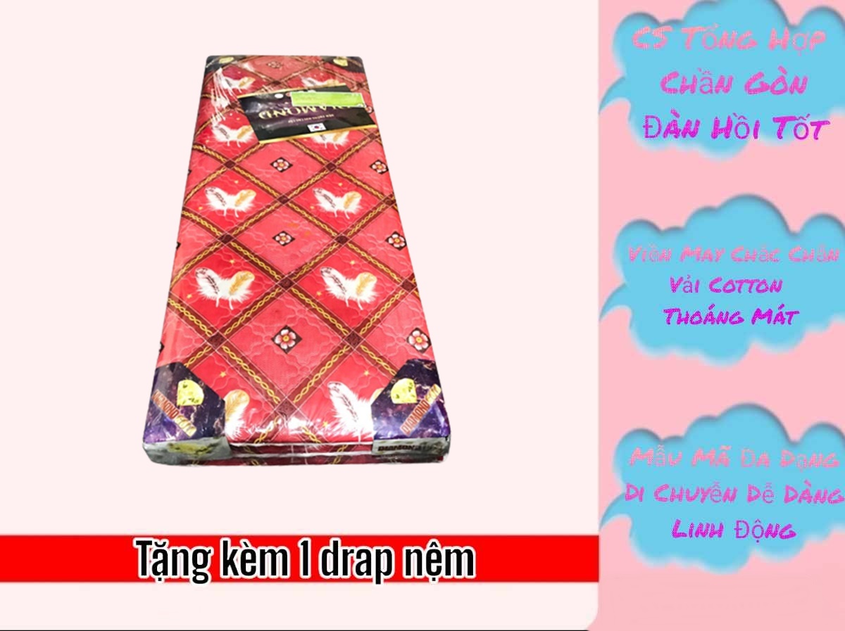 Nệm Cao Su Non Chần Gòn Diamond 3cm