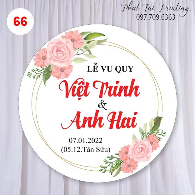 MS 66 - Bảng Backdrop trang trí đám cưới