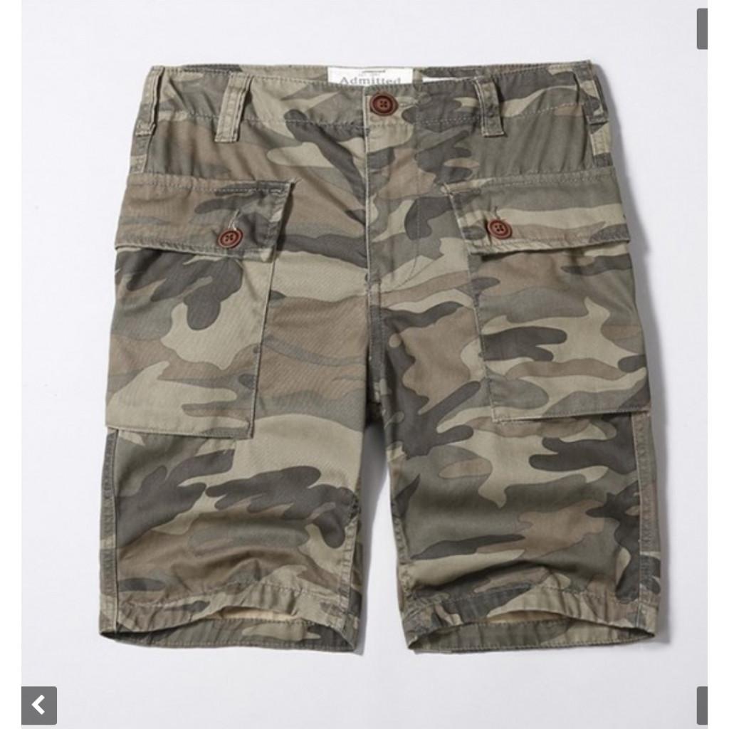 Quần short_ngắn Aber túi hộp đi dã ngoại_phượt - camo xanh 2