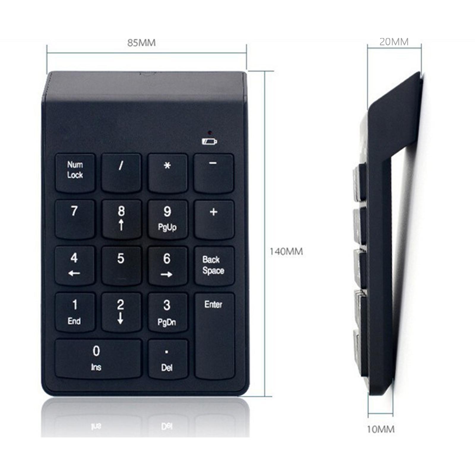 USB Numeric Keypad 18 Keys 18 Keys Faster Data Input Minimalist Design Mini