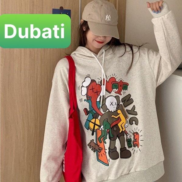 ÁO KHOÁC HOODIE UNISEX NAM NỮ HOẠT HÌNH KWASH CHẤT NỈ CHỐNG LẠNH NẮNG ĐÔNG HÈ- DUBATI FASHION