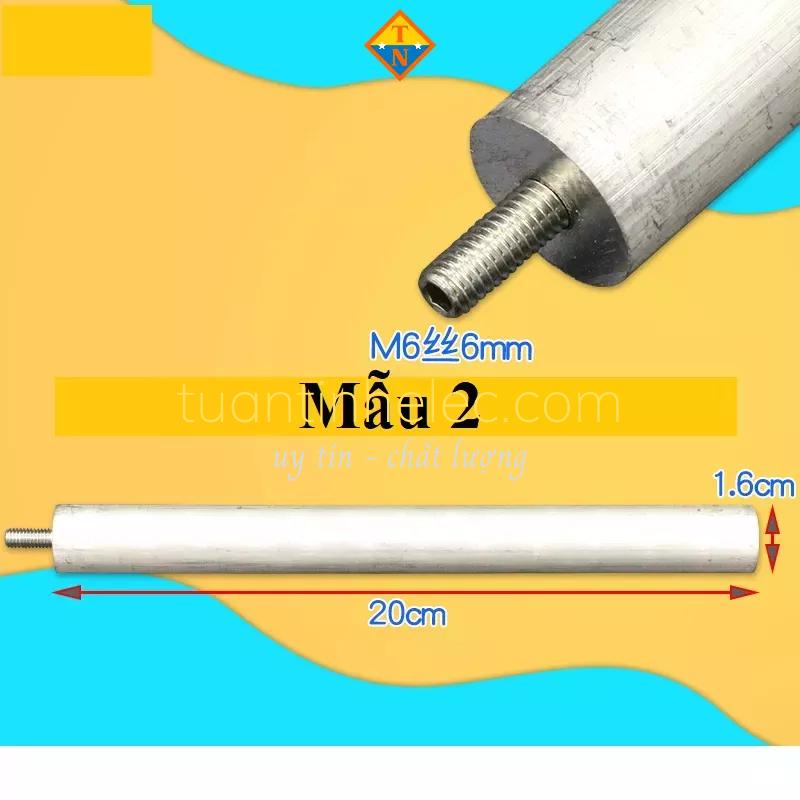 Thanh Magie khử cặn bình nóng lạnh ren 6mm, dài 20cm # phụ tùng bình nóng lạnh